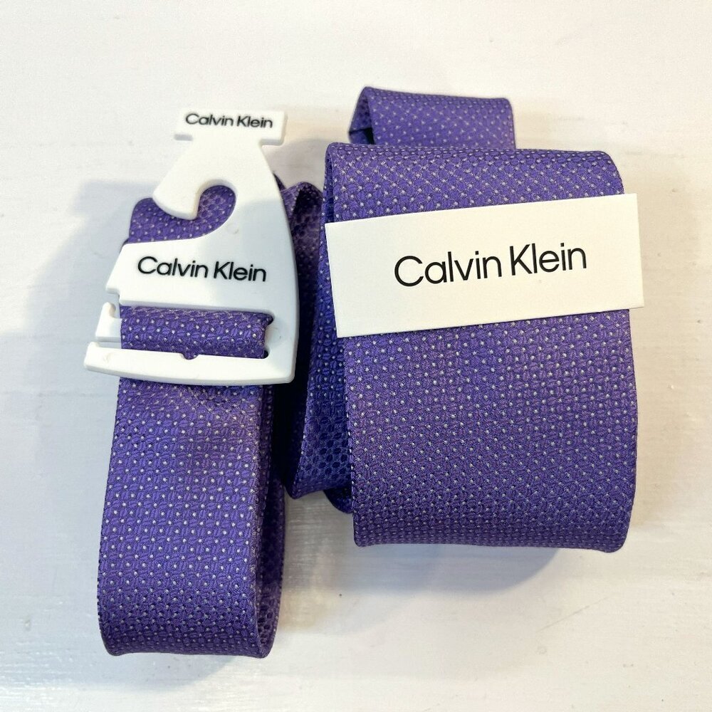 Calvin Klein Men's Lilac Polyester Neck Tie - NWT $79.50